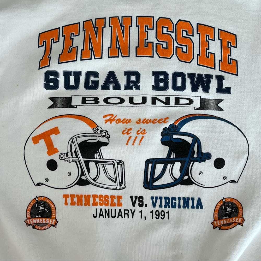 90’s Vintage Tennessee Vols Sugarbowl Bound Crewneck Mens size Large - Picture 5 of 9